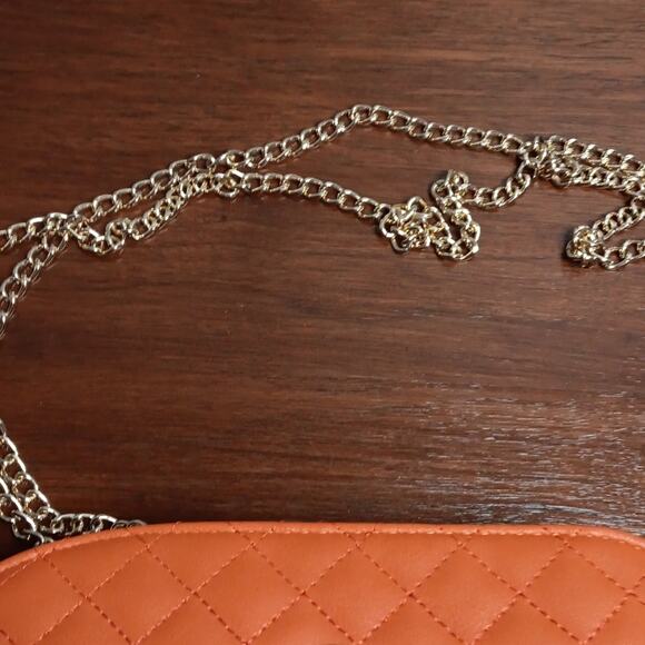 Orange Vegan Purse 9x6 - Picture 3 of 8